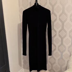 Chic Black Long Sleeve Dress
